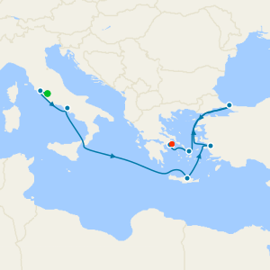 Mediterranean with Greek Isles & Turkey with Rome and Athens Stays