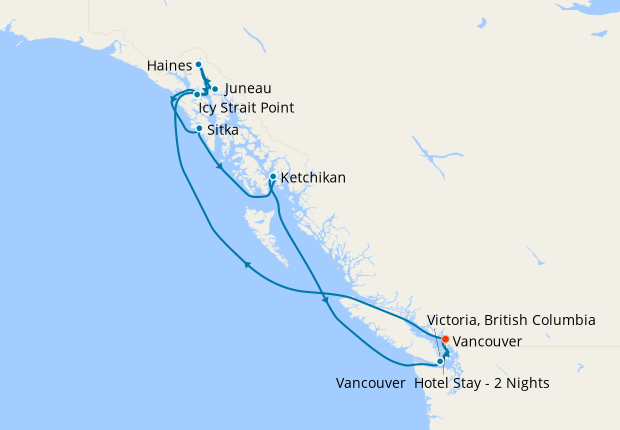 Alaska with Inside Passage from Vancouver with Stay, Princess Cruises ...