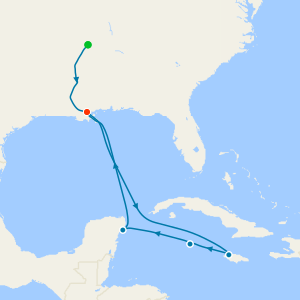 Memphis, New Orleans & Western Caribbean with Stays
