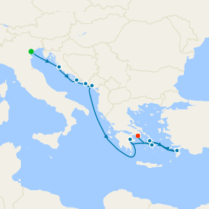 Adriatic Sea & Greek Isles from Venice