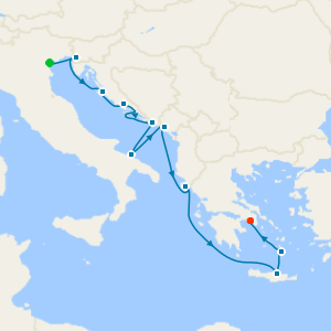 Adriatic Sea & Greek Isles from Venice