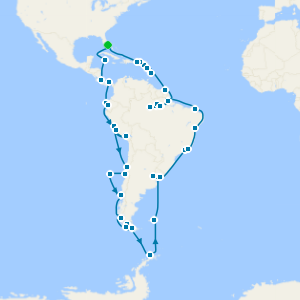 Grand South America Voyage from Ft. Lauderdale