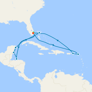 Western & Eastern Caribbean and Perfect Day from Miami with Miami Beach Stay