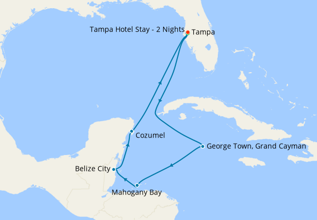 cruises from tampa to south america