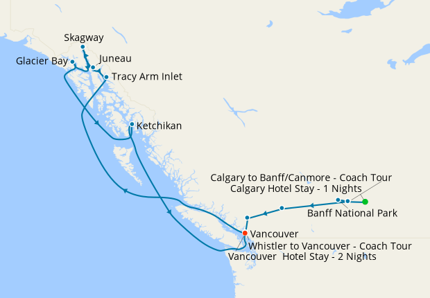 Western Canada Coach Tour & Alaskan Inside Passage from Vancouver
