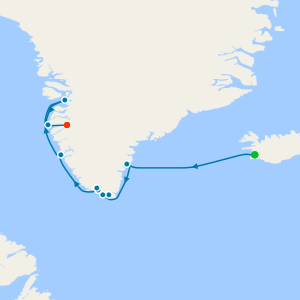 Greenland - South from Reykjavik to Kangerlussuaq