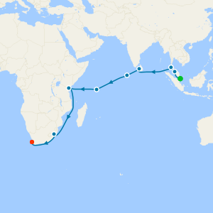 Singapore to Cape Town