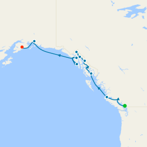 Alaska from Vancouver to Seward