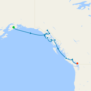 Alaska from Seward to Vancouver