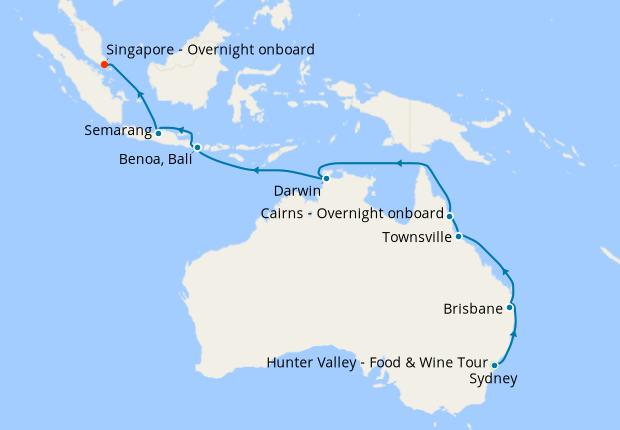 Sydney Stay, Tropical Australia & Bali to Singapore