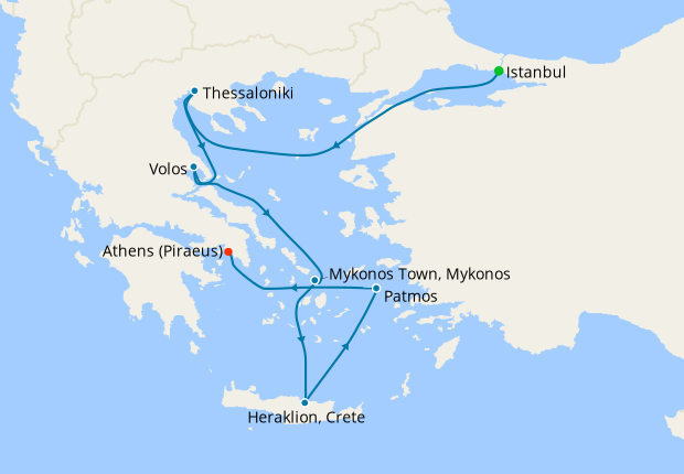 Greek Isles & the Middle East from Istanbul to Athens