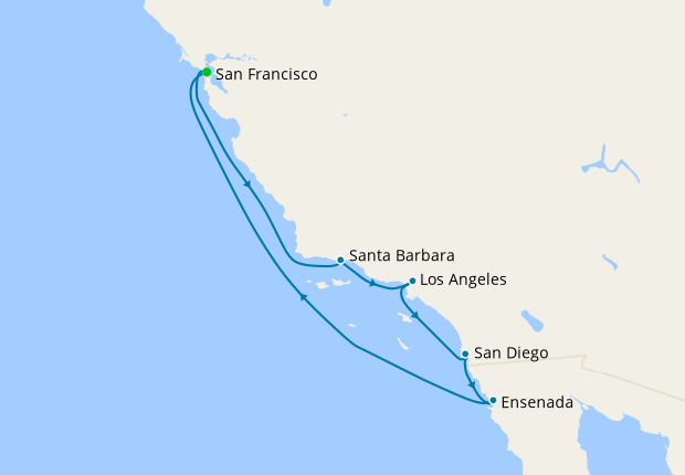 cruise departure from san francisco