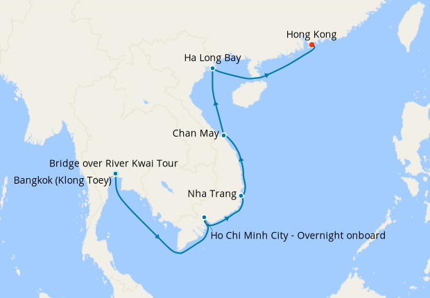 Bangkok Stay & Voyage to Vietnam & Hong Kong