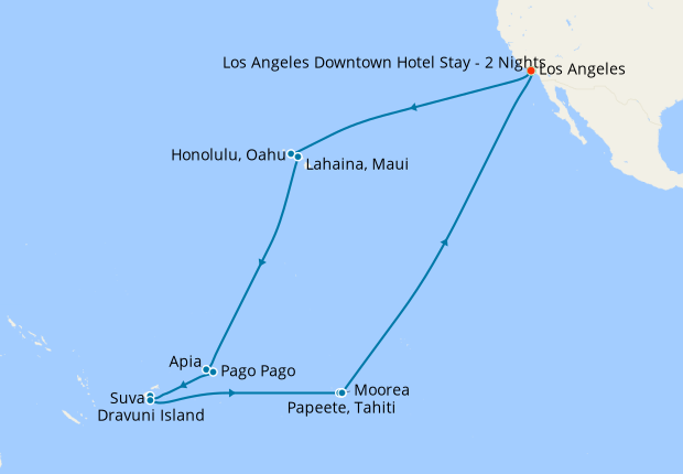 cruise lines to hawaii from los angeles