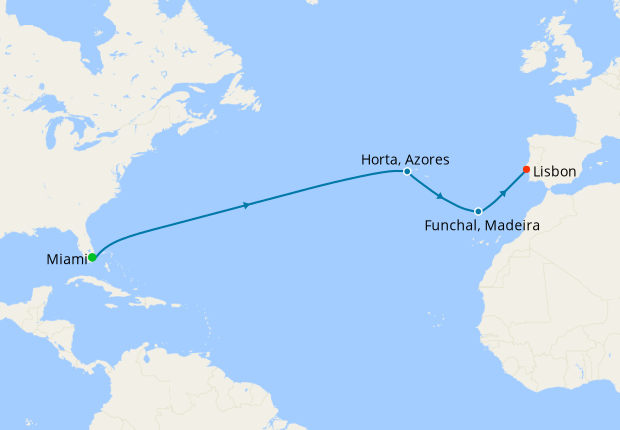 The Magnificent Azores from Miami to Lisbon