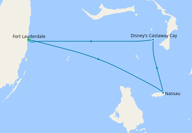 disney cruise routes 2023