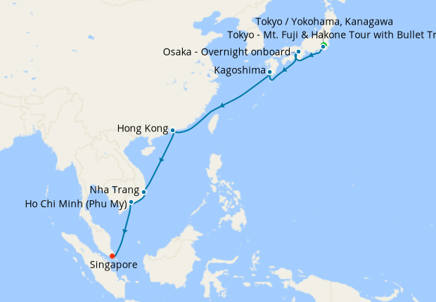 Tokyo Stay, The Philippines & Vietnam to Singapore