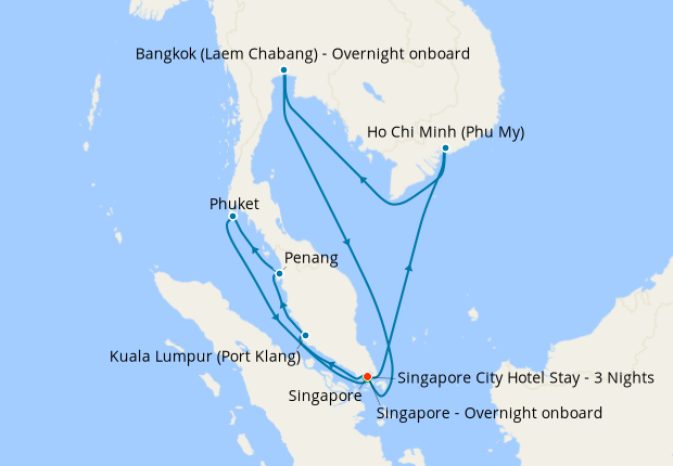 Singapore Stay, Vietnam, Cambodia & Malaysia