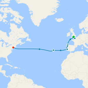 Transatlantic, Spain & The Azores from Southampton to New York