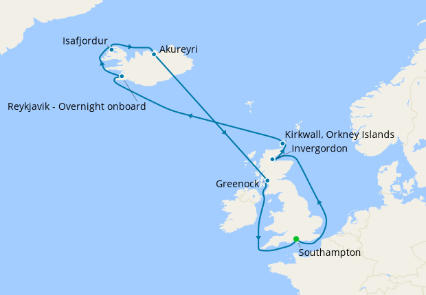 iglu cruises british isles from southampton