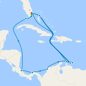 Panama Canal Sunfarer & Southern Caribbean Seafarer from Ft. Lauderdale with Miami Beach Stay