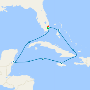 Western Caribbean from Ft. Lauderdale with Miami Beach Stay