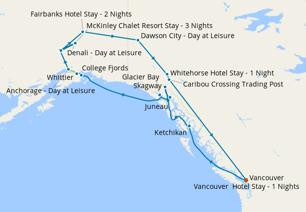 Alaskan Glacier Discovery with Yukon & Denali Wilderness Tour
