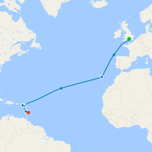 NEW PRICE DROP Transatlantic from Southampton to Barbados