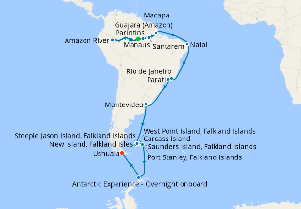 From Amazon to Antarctic