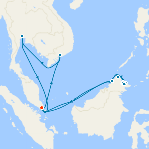 7 Nt Borneo's Orangutans & Wildlife Tour & S.East Asia Voyage