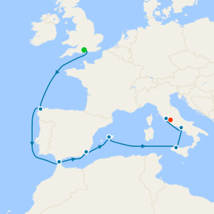 European Explorer from Southampton to Rome with Stay