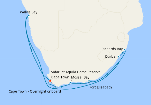 Cape Town Stay, Aquila Game Reserve & Namibia