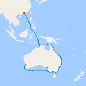 Perth Stay, Sydney & Indonesia to Hong Kong