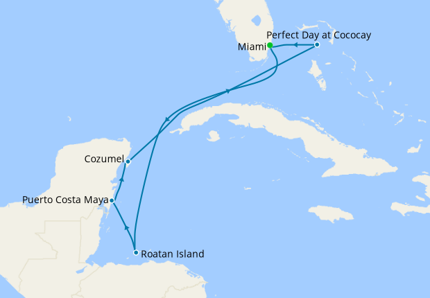 miami cruise itinerary