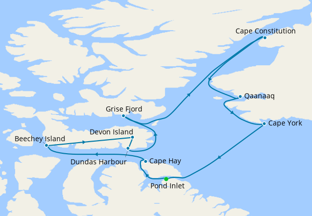 Arctic, Greenland & Canada - Pond Inlet, Nunavut Roundtrip