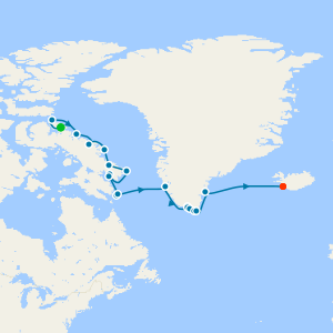 Arctic, Greenland & Canada from Pond Inlet, Nunavut to Reykjavik