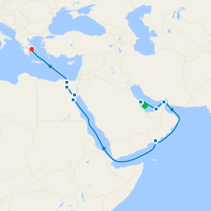 Journey from the Middle East to the Med from Doha to Athens with Stays