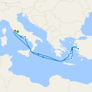 Italy, Malta & Greece from Rome with Stay