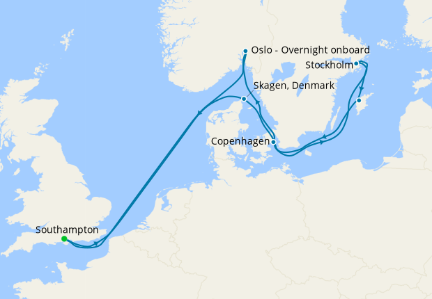 cruises from southampton to scandinavia