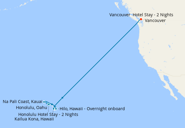 Hawaii to Canada with Honolulu & Vancouver Stays, Celebrity Cruises ...