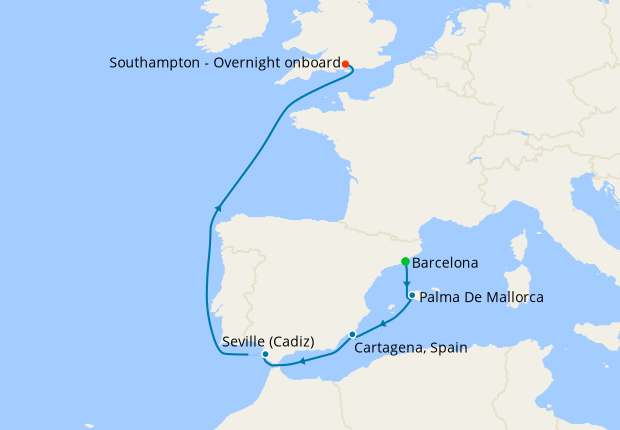 European Explorer From Barcelona Princess Cruises 14th September 2024   315938 