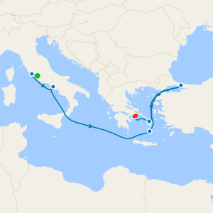 Mediterranean, Greek Isles & Turkey with Rome and Athens Stays