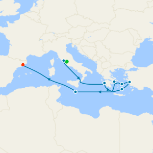 Greek Islands, Turkey & Malta from Rome with Stay