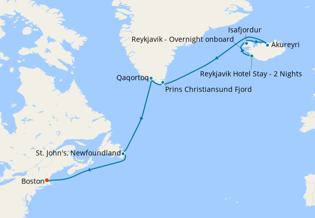 Greenland & Iceland from Reykjavik with Stay