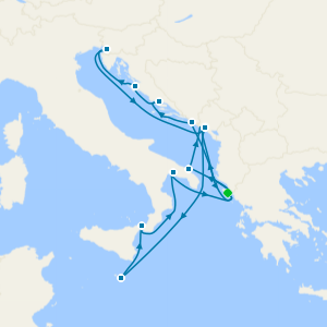 Ionian Gems & Adriatic Explorer from Corfu