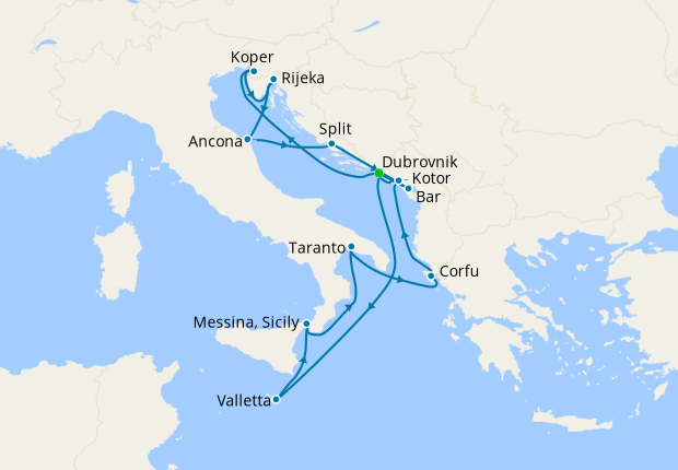 Sail Three Seas & Adriatic Affair from Dubrovnik