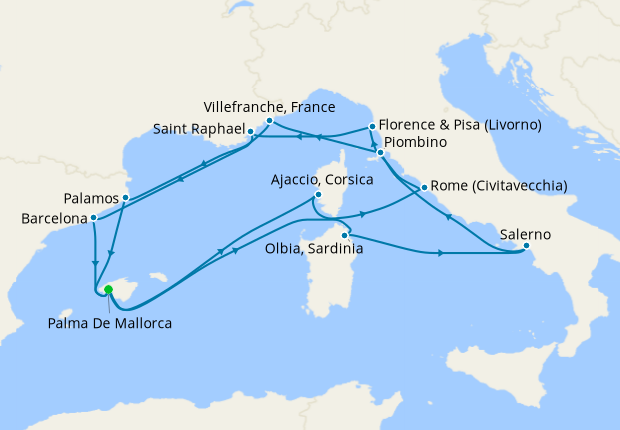 Cosmopolitan Classics & Highlights of the Mediterranean from Majorca