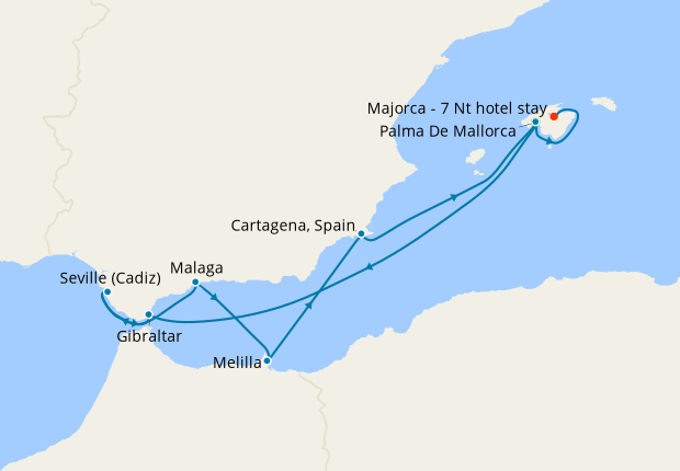Discover Iberia & 7 Nt Majorca Stay