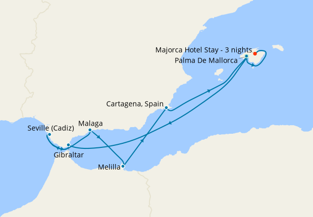 Discover Iberia & 3 Nt Majorca Stay
