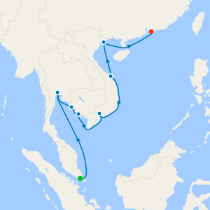 Thailand, Cambodia & Vietnam from Singapore to Hong Kong
